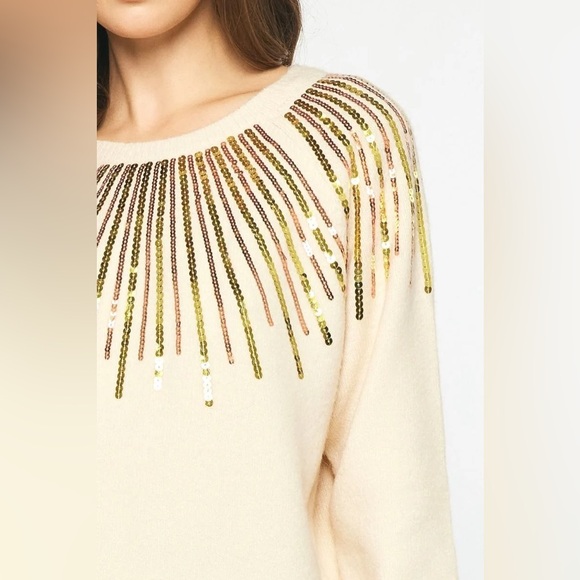 Gold sequin sweater - Picture 2 of 7